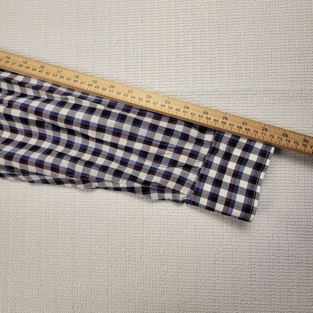 Paul Shark Long Sleeve Button Down Shirt Plaid Men Size 44 (2XL) Italy Designer - Picture 7 of 7